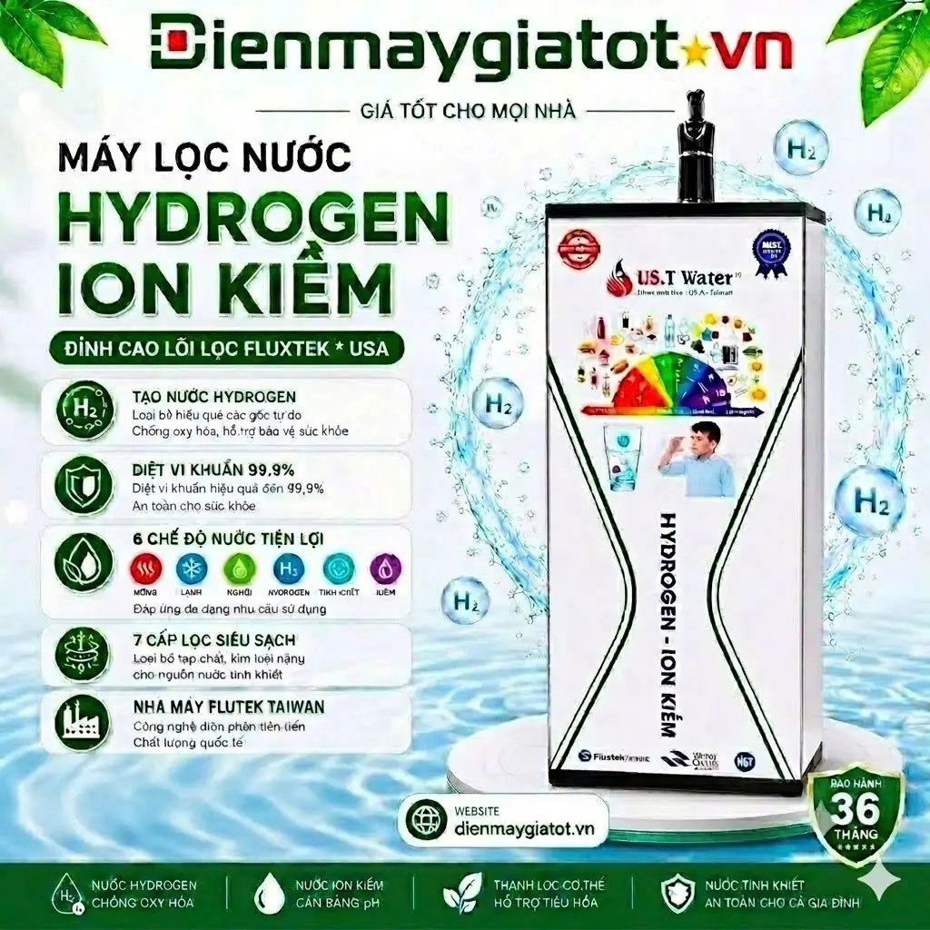 Máy Lọc Nước Hydrogen Ion Kiềm U.S.T Water